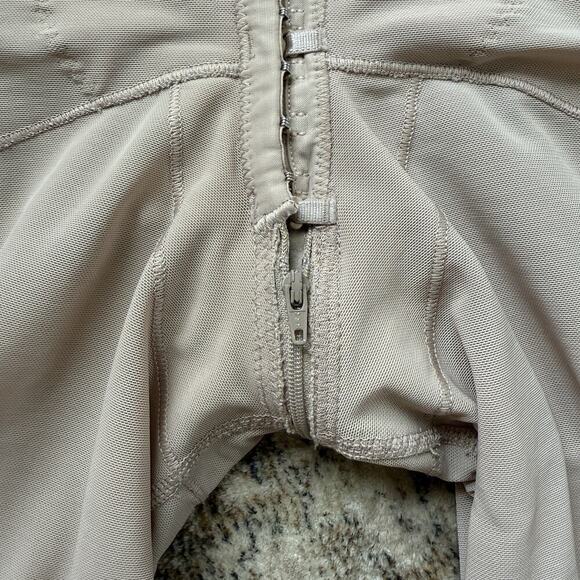Fajitex Shapewear Faja Short Media Pierna Espalda Alta Broche Centro XXL Nude - Picture 9 of 16